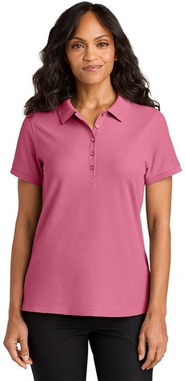 Port Authority® Women's 5-ounce, 65/35 polyester/cotton pique Short Sleeve Wearever Signature Pique Polo